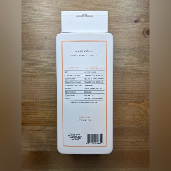 Native Sweet Peach & Nectar Hair and Body Trio - Picture 7 of 8